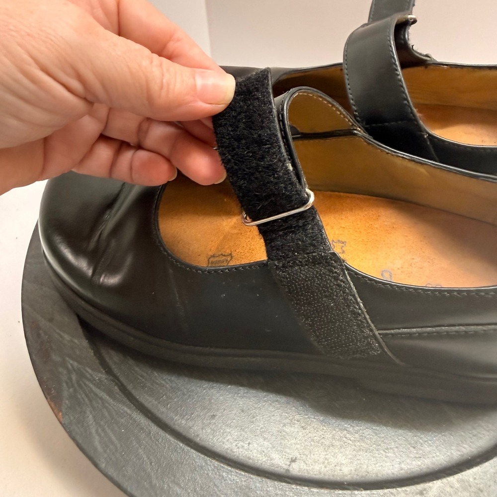 Birkenstock Black Mary Jane Flats with Strap - Picture 10 of 11